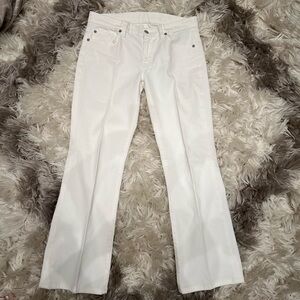 7 For All Mankind Crisp White Jeans